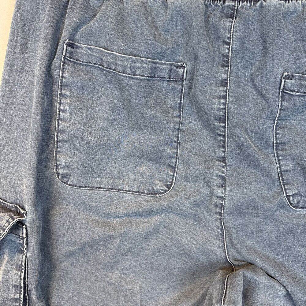 Time and Tru XXL Parachute Cargo Pants 20 Lyocell Blend Relaxed Wide Leg Denim - Picture 11 of 12